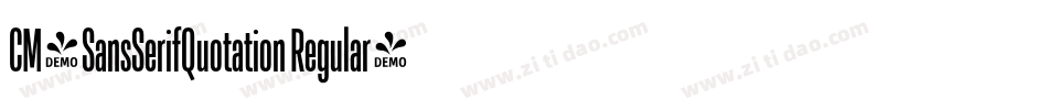 CM_SansSerifQuotation Regular字体转换